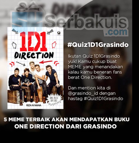 Kuis Membuat Meme Berhadiah 5 Buku One Direction