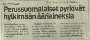 ESS 30.9.2012, etusivu