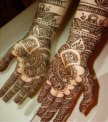 Indian Arabic Henna Design for Hands