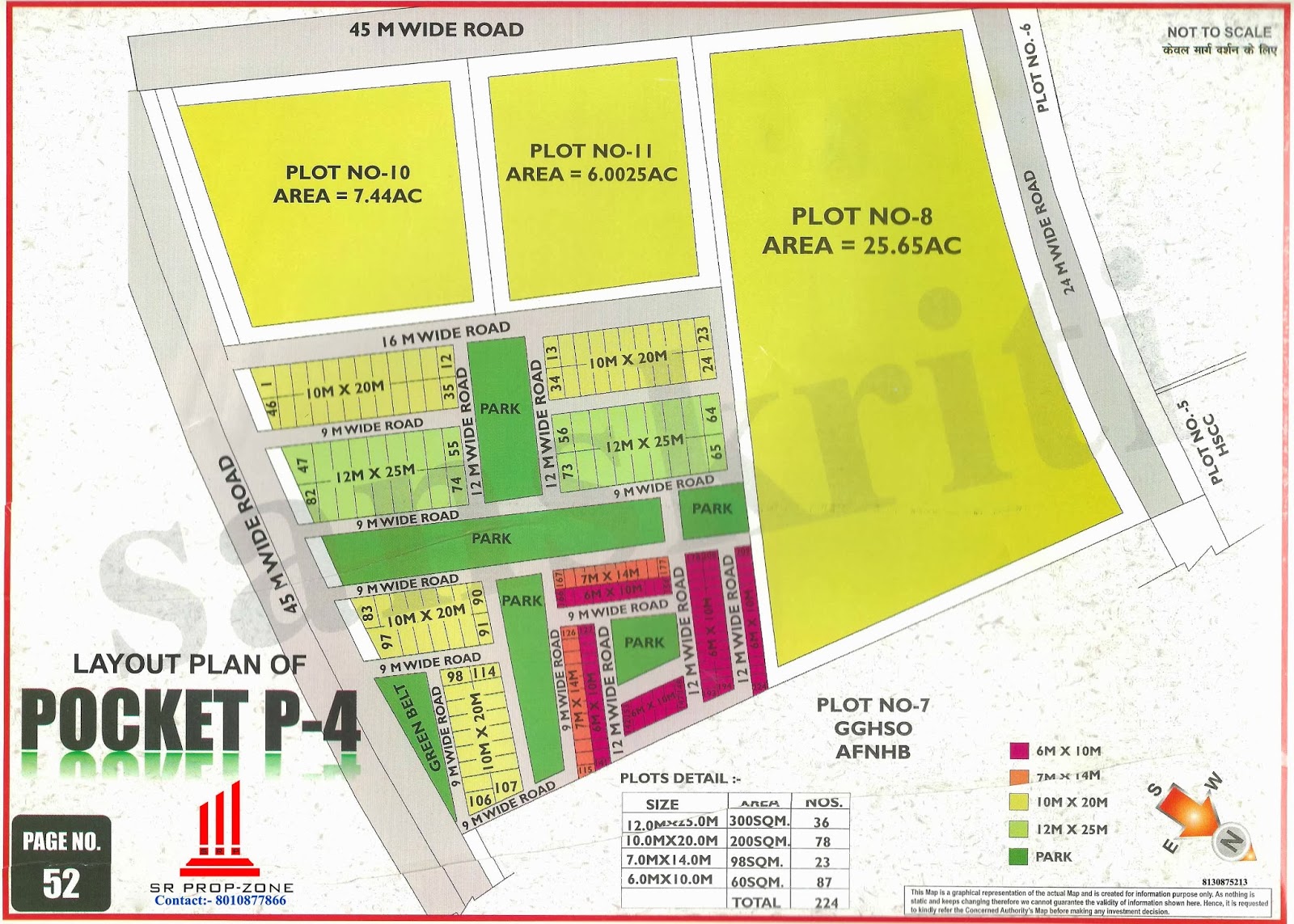 Layout Plan of Sector Pocket P4 Greater Noida HD Map Pari Chowk
