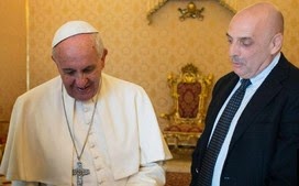 Paolo Brosio rencontre le Pape François.9 avril 2015