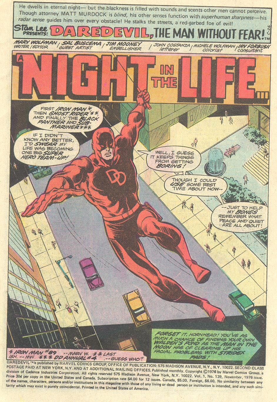 Read online Daredevil (1964) comic -  Issue #139 - 2