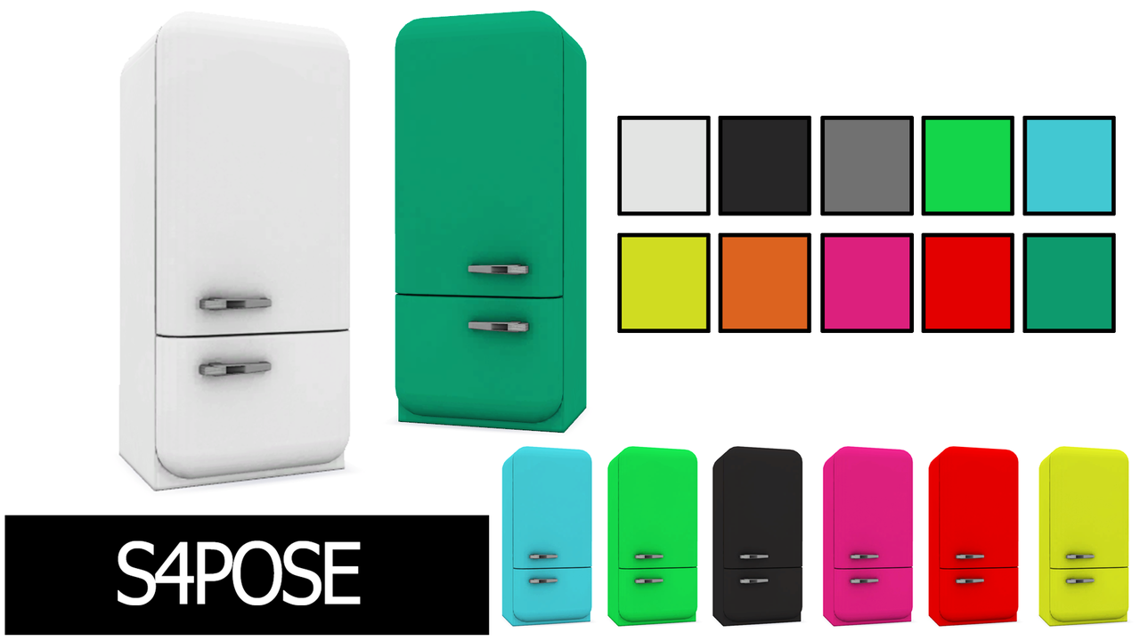 Sims 4 CC's The Best Fridge by Sims4Pose