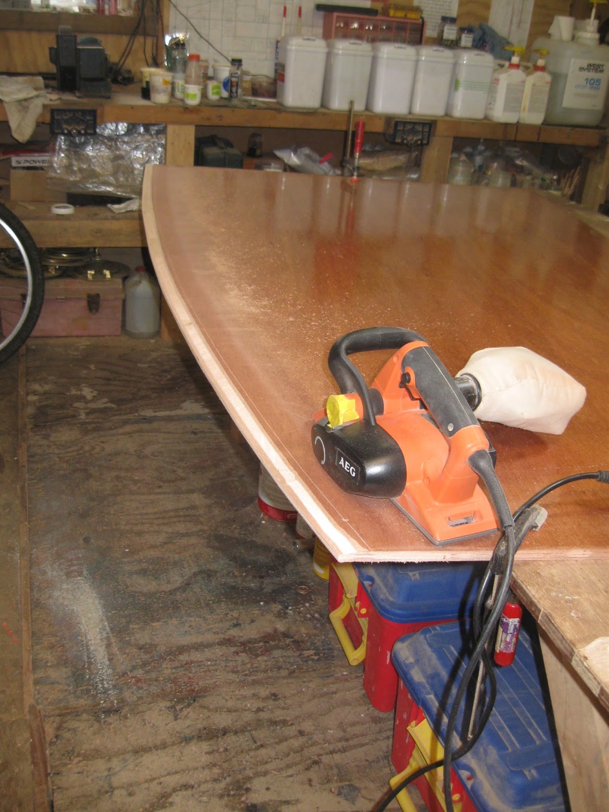 Voyaging with Annie Hill Big sheets of plywood