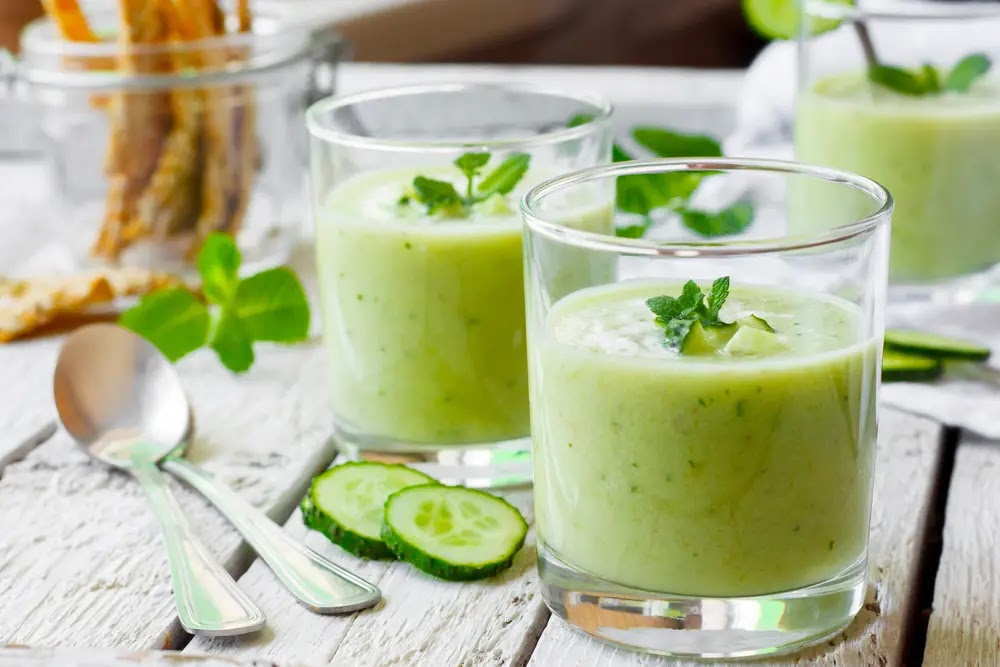 Fitcanal Cucumber Cottage cheese and a Mint Protein Smoothie Fitcanal Cucumber Cottage cheese and a Mint Protein Smoothie