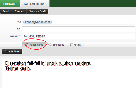 Buletin Kelab KESBA Kolej Matrikulasi Negeri Sembilan: Menghantar Email ...