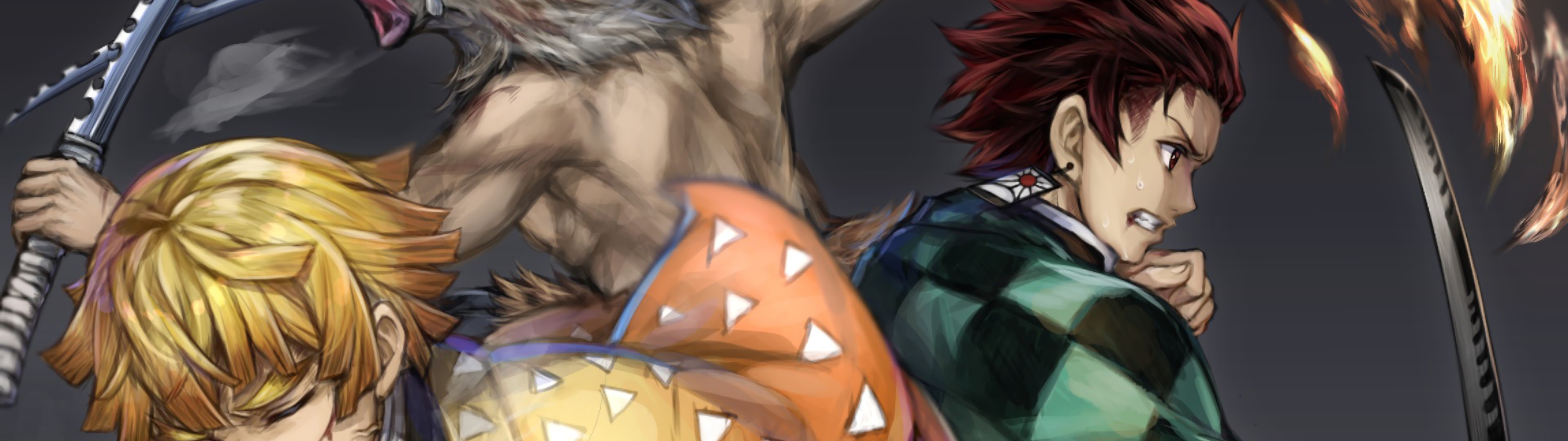 Tanjiro Inosuke Zenitsu Wallpaper Phone - Demon Slayer Inosuke