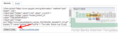 Cara Menambah Tombol Donasi PayPal di Blogger
