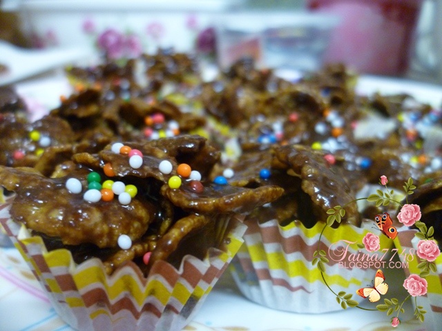 Cookies tahun ni.. Chocolate Cornflakes