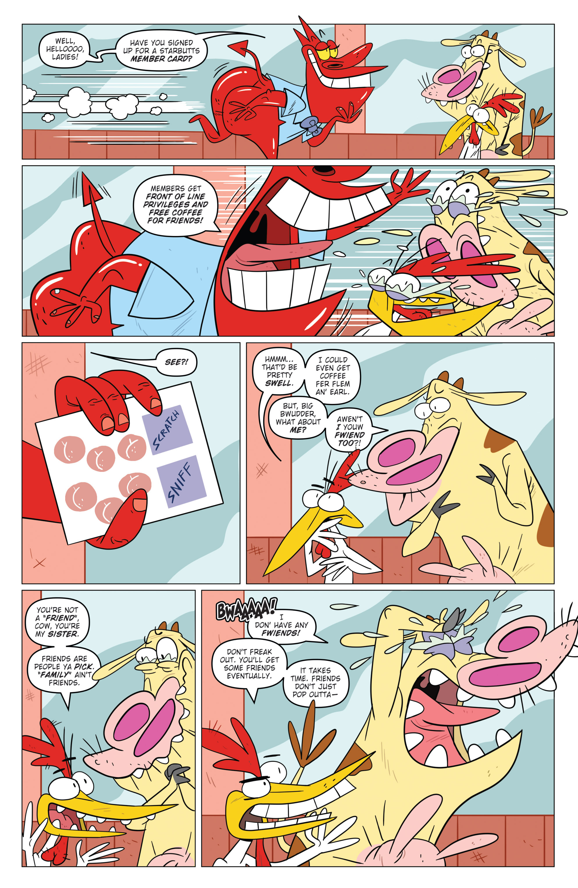 Read online Super Secret Crisis War! comic -  Issue # _Special - Cow and Chicken - 6