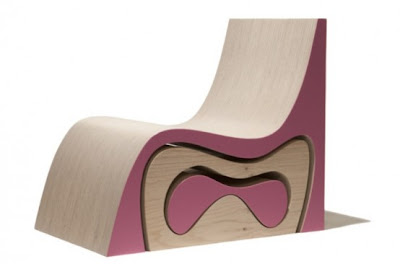 diseño de sillas de madera para ahorrar espacio