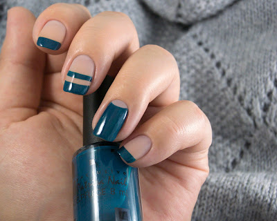 patrisa nail negative space franch nailart 420 vinylist leaf nails