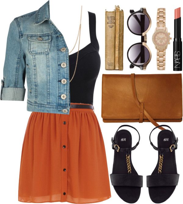 Lovely skirt & jean jacket New Women's Clothing Styles & Fashions