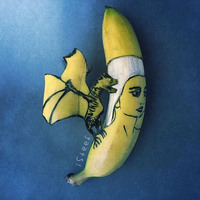 lukisan media pisang paling kreatif unik lucu dan menakjubkan-16