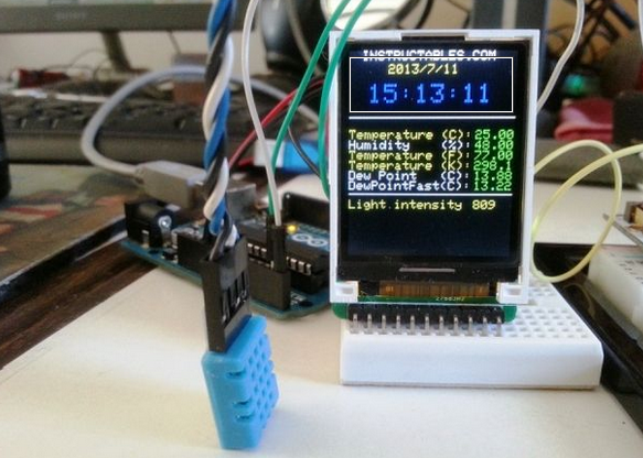 Arduino Based Environmental Monitoring Circuit Diagram