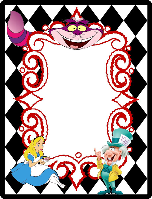 alice in wonderland clip art borders - photo #8