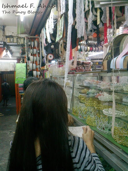Shopping for lace in Divisoria