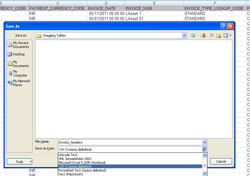 Oracle Apps Loading data from external files (like .xls) to your