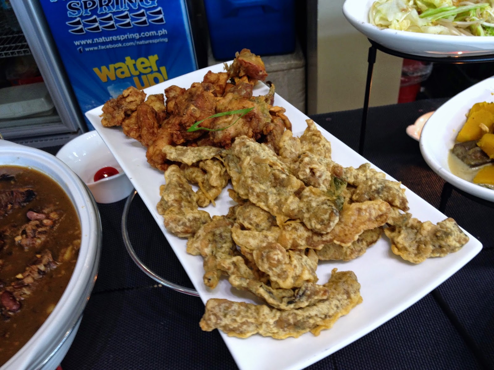 Isidra Comfort Cantina's vegetable chips and fried chicken