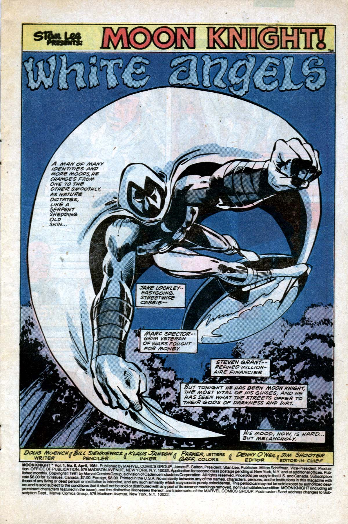 Read online Moon Knight (1980) comic -  Issue #6 - 2