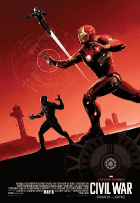 Captain America Civil War Team Iron Man IMAX Movie Poster by Matt Ferguson x AMC Theaters x Marvel Comics