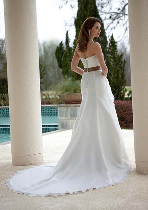 celebrity Gossip Wedding Dresses With Color Sash