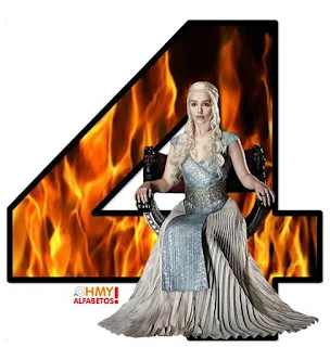 Abecedario con Daenerys. Daenerys Alphabet.