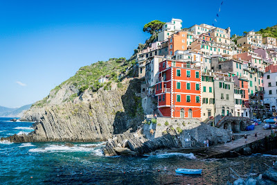 Włochy Cinque Terre Riomaggiore punkty widokowe