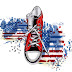 Vectores Fashion background with sports boots and female shoes 25