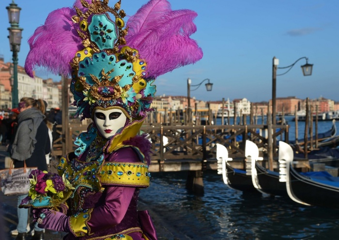 A magia do carnaval de Veneza