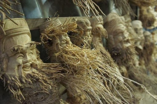 Bamboo Root Sculptures
