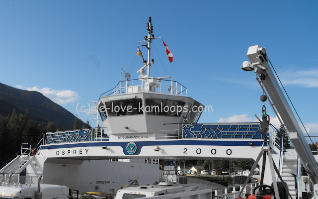 Ship called Osprey 2000 flies the National Flag of Canada