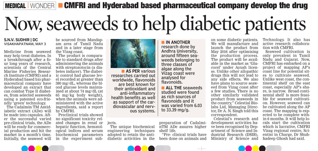 My stories Now, seaweeds to help diabetic patients