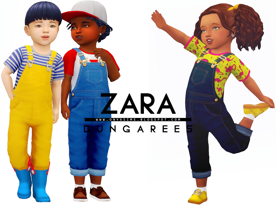 Zara Dungarees Onyx Sims