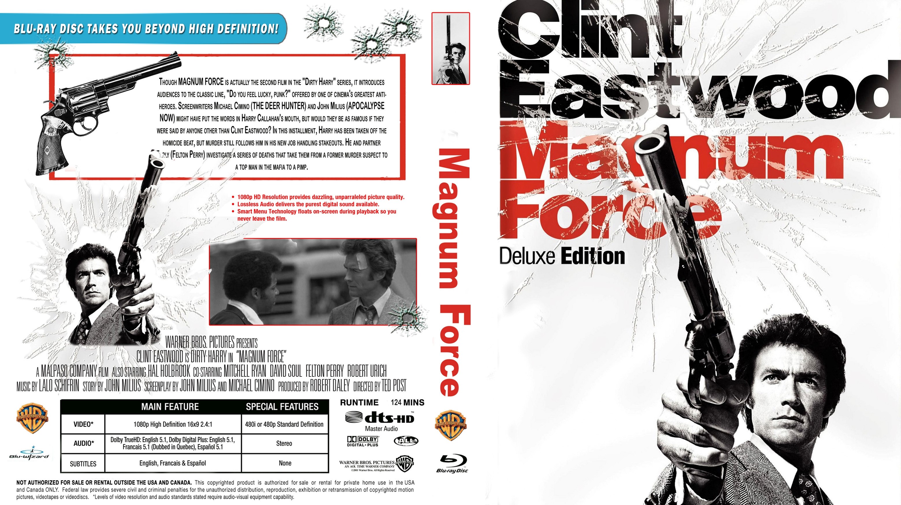 MAGNUM FORCE - CLINT EASTWOOD - BLU-RAY - FILM POLICE 