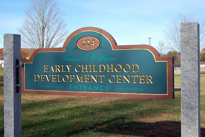 ECDC sign on Oak St