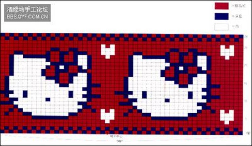 Схема хеллоу китти из бисера фенечка