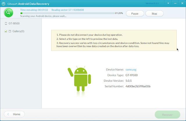 أفضل برنامج إسترجاع الملفات المحذوفة للهاتف Gihosoft Free Android Data Recovery
