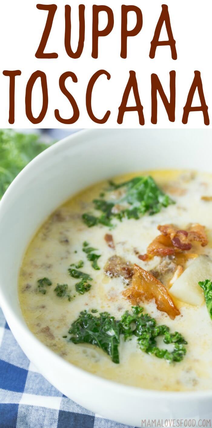 Mama Loves Food!: Zuppa Toscana {Creamy Potato Sausage Soup} - Olive ...