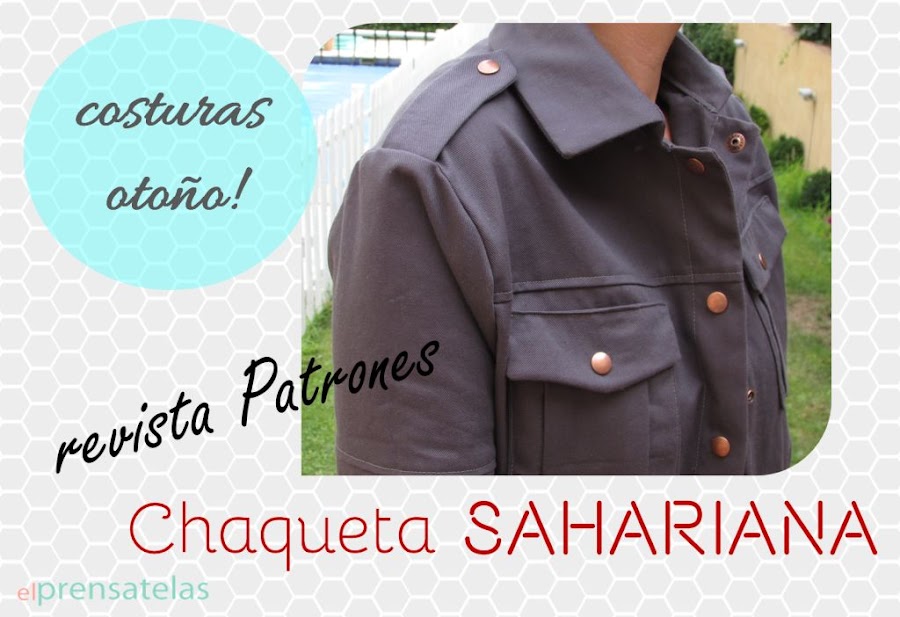 Patron chaqueta sahariana