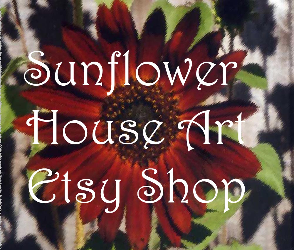 Sunflower House Art Etsy Shop