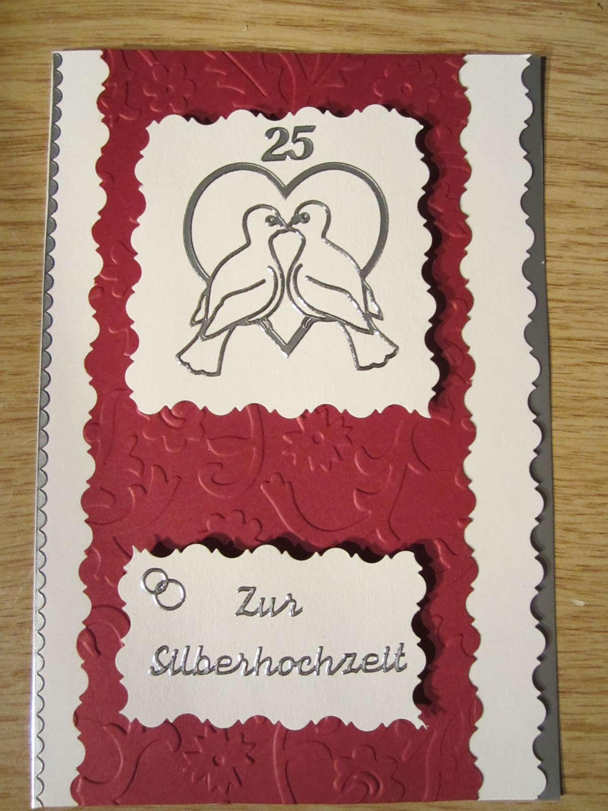Brittas Kreativstübchen: Karte zur Silberhochzeit