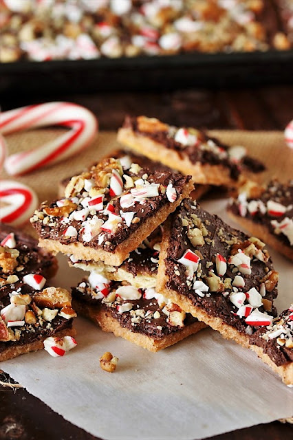 Squares of Peppermint Christmas Crack Image