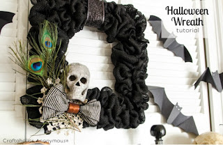 Making Halloween Wreaths