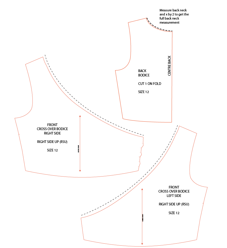 1 Puddle Lane: MiSS RUBY TUESDAY DRESS PATTERN HACK #1 - Cross Over Bodice