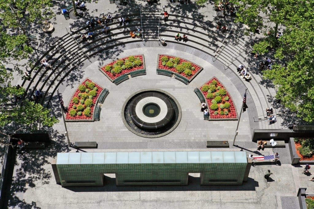 Praça do Memorial dos veteranos da guerra do Vietnã em Nova York