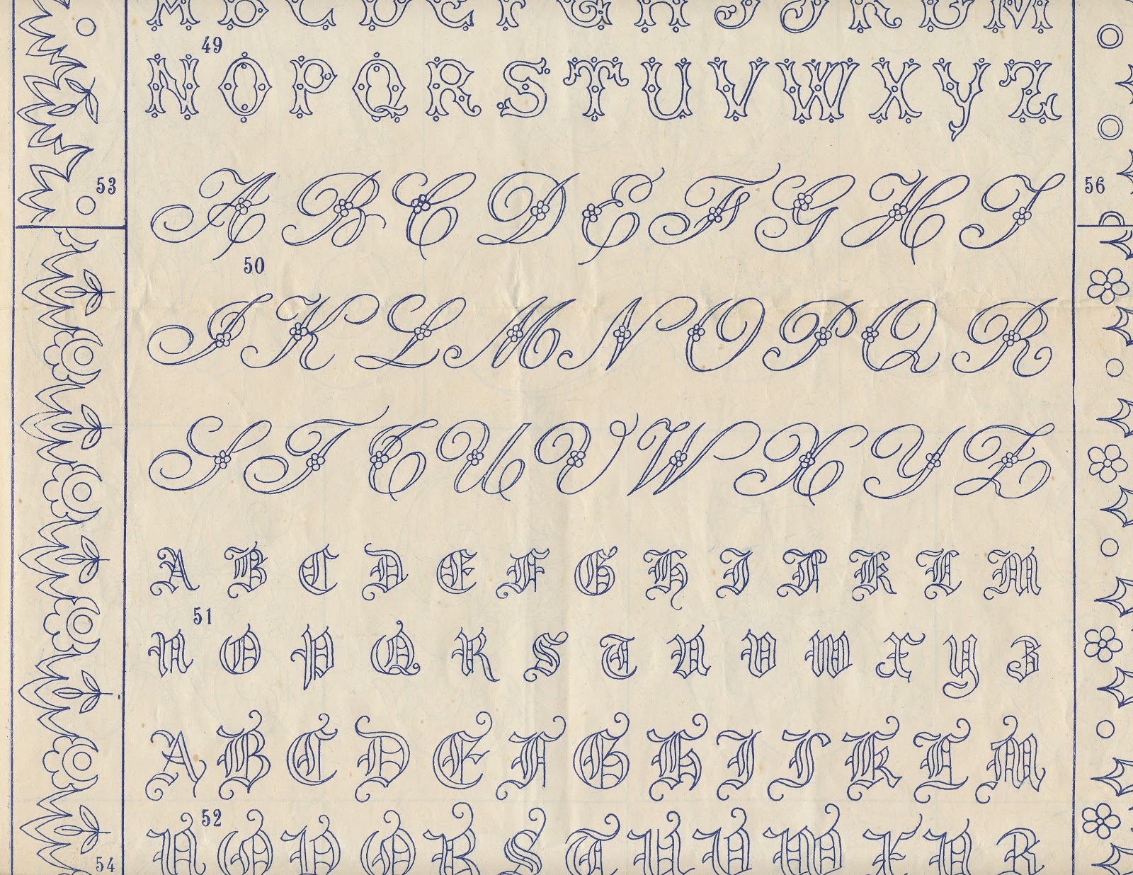 Vaune's Sewing Room Embroidered Alphabets..........