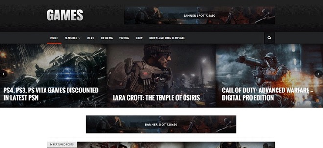 Sora Games Professional Gaming Blogger Template Sora Games Professional Gaming Blogger Template
