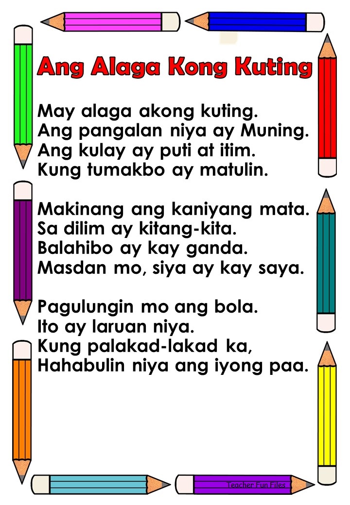 Teacher Fun Files Tagalog Reading Passages 16