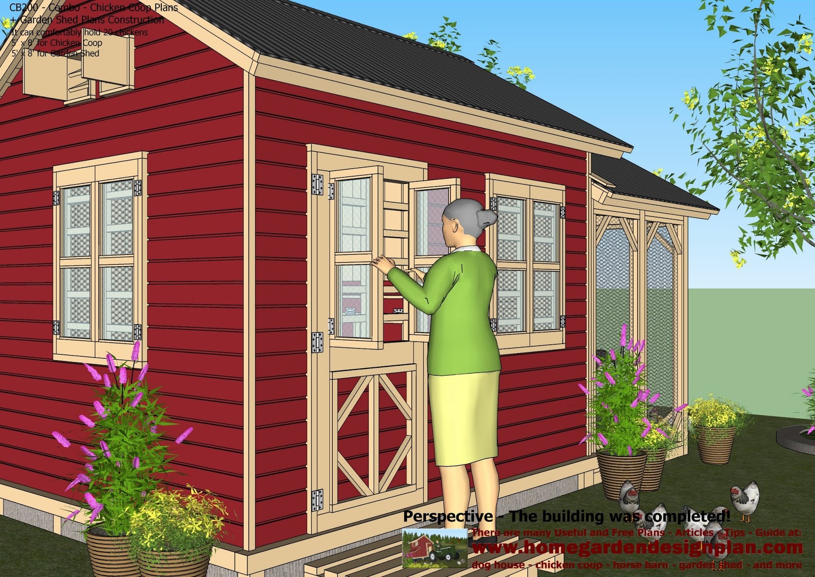 Sc: Detail Storage shed playhouse combo plans
